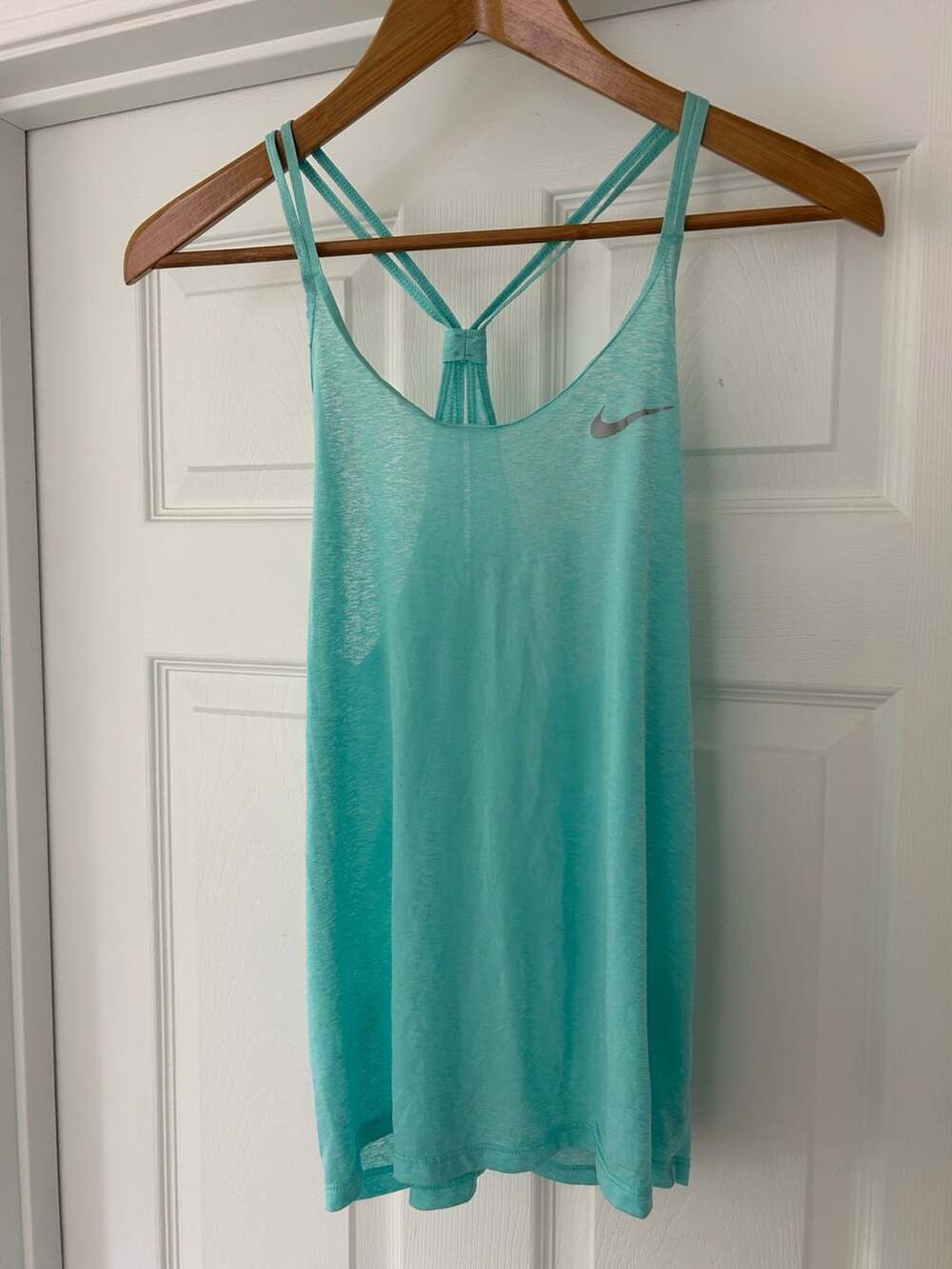 Nike Dri-FIT Racerback Teal Green Tank Top Size M